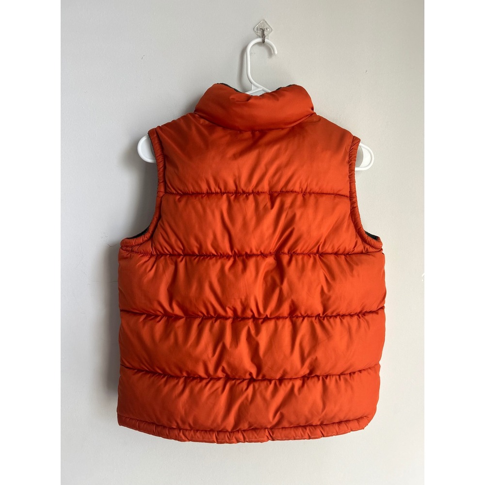 Old Navy Orange Puffer Vest Kids Medium - Picture 2 of 10